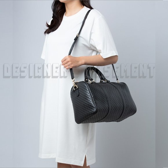 Gucci Black Textured Shoulder Bag - Picture 9 of 13